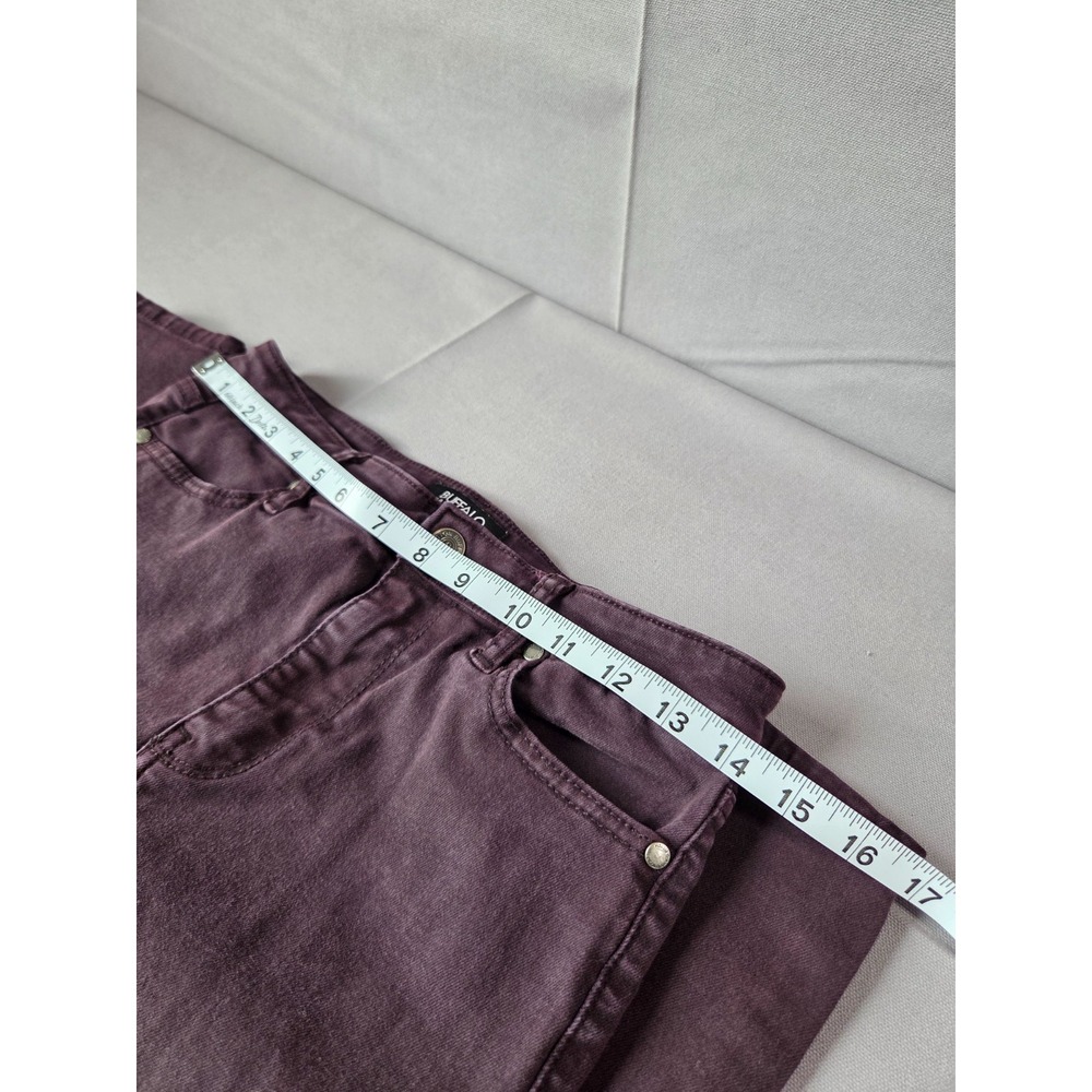 Buffalo Jeans Womens 2/26 Maroon Hanna High Rise Soft Stretch Skinny Pants - Picture 5 of 10
